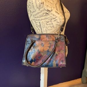 Patricia Nash small leather satchel and wallet